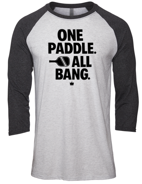 Pickleball Bangers & Smash Unisex Premium Three-Quarter Raglan T-Shirt