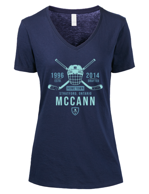 Heritage Jared McCann Premium Ladies V-Neck T-Shirt | Swagsta