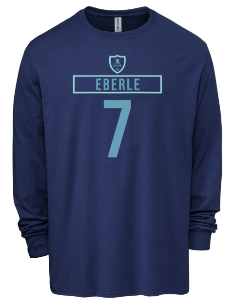 Away Jersey Jordan Eberle Men's Premium Blend Long Sleeve-T-Shirt | Swagsta