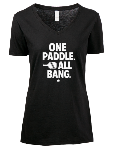 Pickleball Bangers & Smash Premium Ladies V-Neck T-Shirt