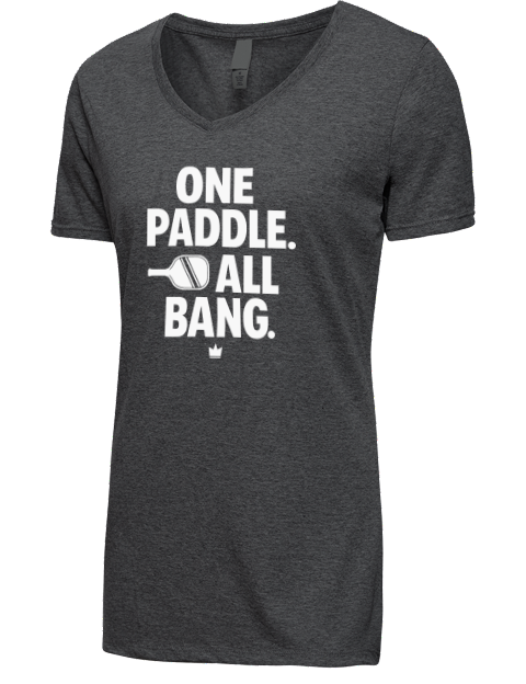 Pickleball Bangers & Smash Premium Ladies V-Neck T-Shirt