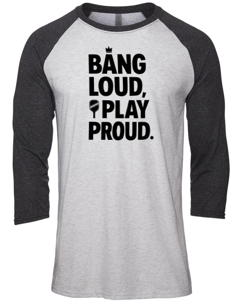 Pickleball Bangers & Smash Unisex Premium Three-Quarter Raglan T-Shirt