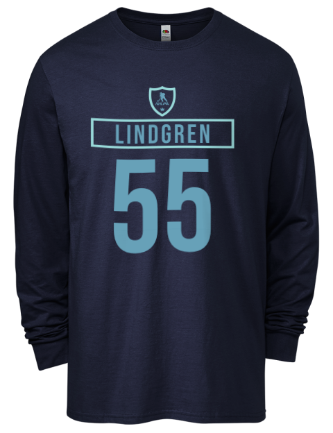 Away Jersey Ryan Lindgren Men's Long-Sleeve T-Shirt | Swagsta