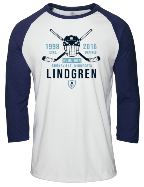 Classic Heritage Ryan Lindgren Unisex Premium Three-Quarter Raglan T-Shirt | Swagsta
