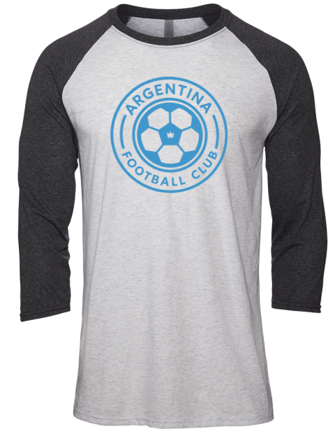 Argentina Soccer Unisex Premium Three-Quarter Raglan T-Shirt | Swagsta