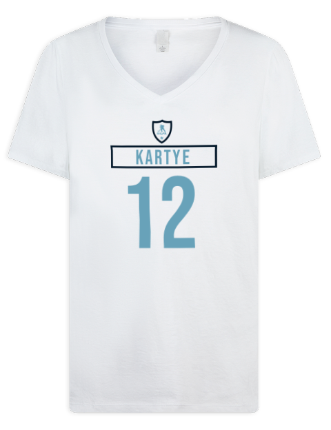 Home Jersey Tye Kartye Premium Ladies V-Neck T-Shirt | Swagsta
