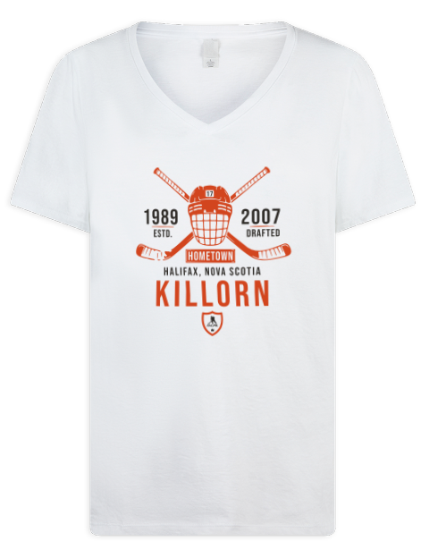 Classic Heritage Alex Killorn Premium Ladies V-Neck T-Shirt | Swagsta