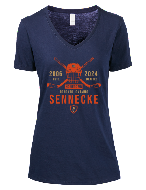 Heritage Beckett Sennecke Premium Ladies V-Neck T-Shirt | Swagsta