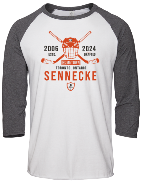 Classic Heritage Beckett Sennecke Unisex Premium Three-Quarter Raglan T-Shirt | Swagsta