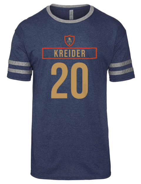 Away Jersey Chris Kreider Men's Tri-Blend T-Shirt | Swagsta