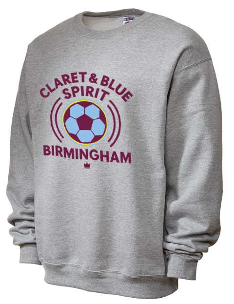 Claret & Blue Soccer Unisex Crewneck Sweatshirt | Swagsta