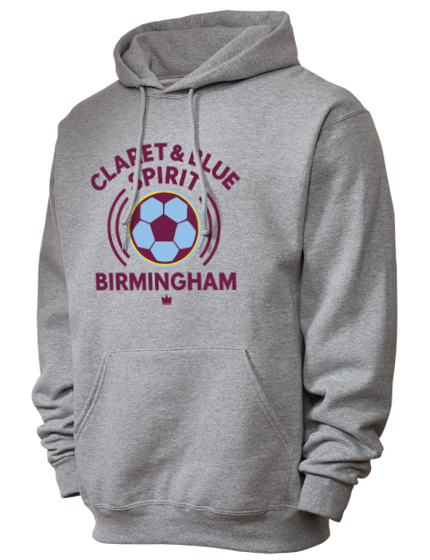 Claret & Blue Soccer Unisex Hooded Sweatshirt | Swagsta