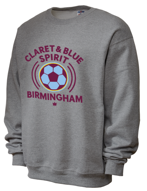 Claret & Blue Soccer Unisex Crewneck Sweatshirt | Swagsta