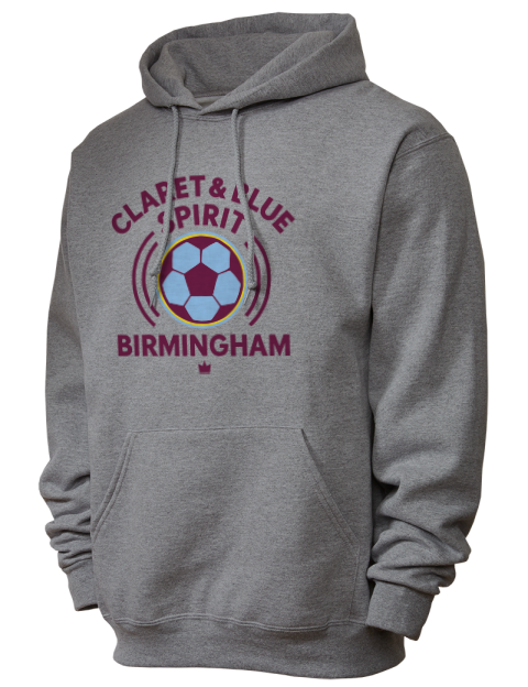 Claret & Blue Soccer Unisex Hooded Sweatshirt | Swagsta