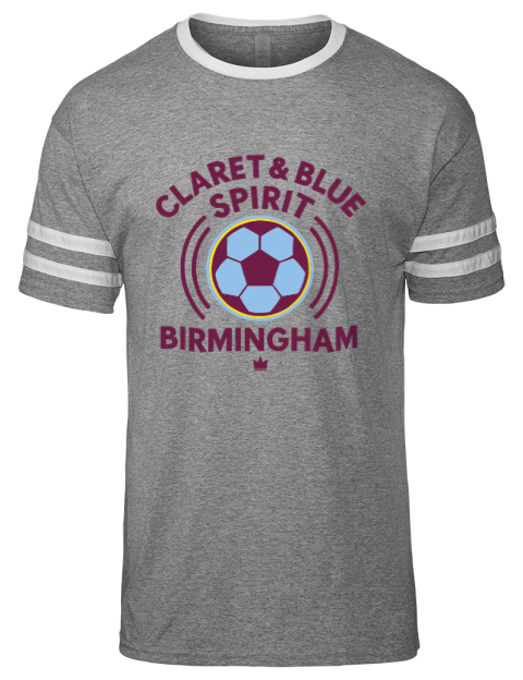 Claret & Blue Soccer Men's Tri-Blend T-Shirt | Swagsta