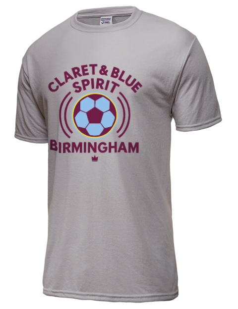 Claret & Blue Soccer Dri-Power Unisex T-Shirt | Swagsta