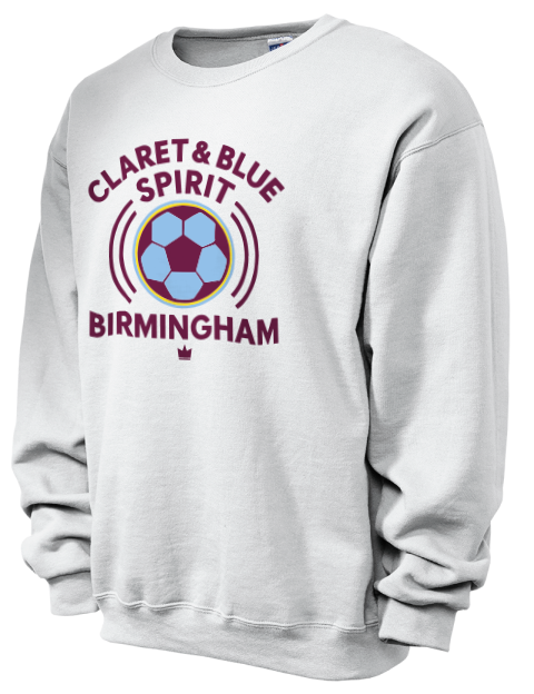 Claret & Blue Soccer Unisex Crewneck Sweatshirt | Swagsta