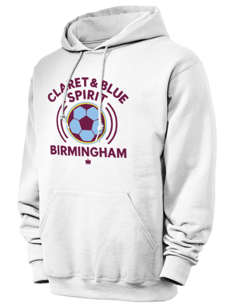 Claret & Blue Soccer Unisex Hooded Sweatshirt | Swagsta