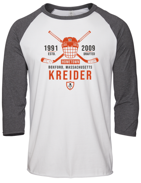 Classic Heritage Chris Kreider Unisex Premium Three-Quarter Raglan T-Shirt | Swagsta