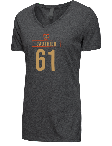 Away Jersey Cutter Gauthier Premium Ladies V-Neck T-Shirt | Swagsta