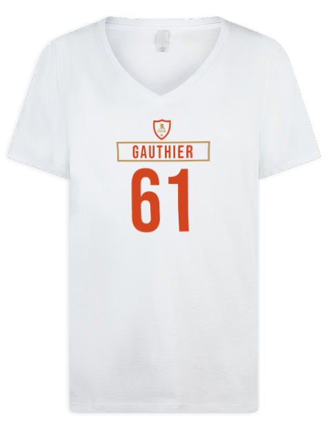 Home Jersey Cutter Gauthier Premium Ladies V-Neck T-Shirt | Swagsta