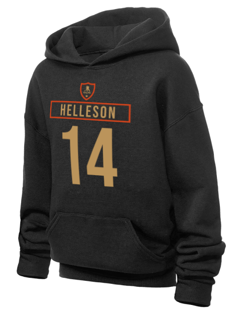 Away Jersey Drew Helleson Youth Hooded Sweatshirt | Swagsta