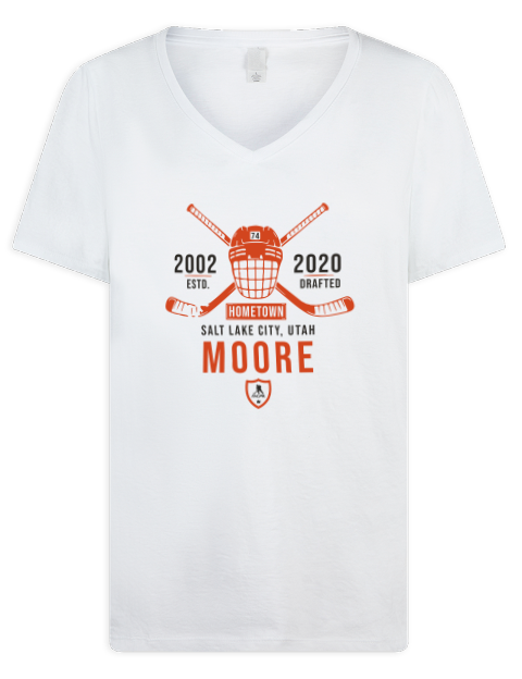 Classic Heritage Ian Moore Premium Ladies V-Neck T-Shirt | Swagsta