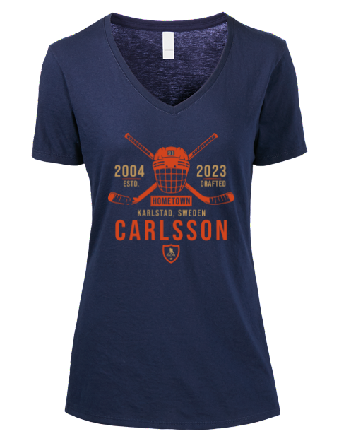 Heritage Leo Carlsson Premium Ladies V-Neck T-Shirt | Swagsta
