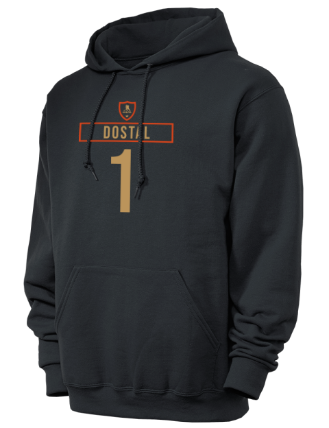 Away Jersey Lukas Dostal Unisex Hooded Sweatshirt | Swagsta