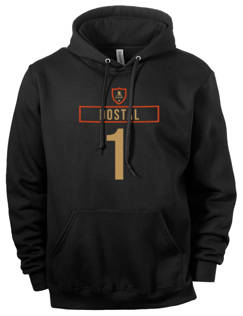 Away Jersey Lukas Dostal Eco Premium Unisex Hooded Sweatshirt | Swagsta