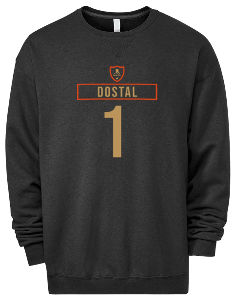 Away Jersey Lukas Dostal Premium Unisex Crewneck Sweatshirt | Swagsta