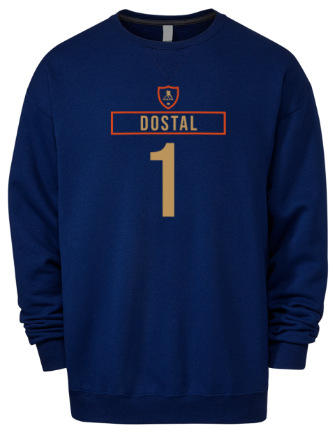 Away Jersey Lukas Dostal Premium Unisex Crewneck Sweatshirt | Swagsta