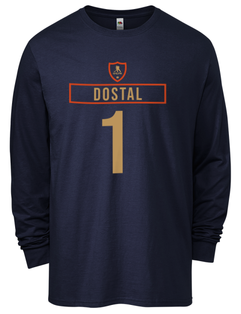 Away Jersey Lukas Dostal Men's Long-Sleeve T-Shirt | Swagsta