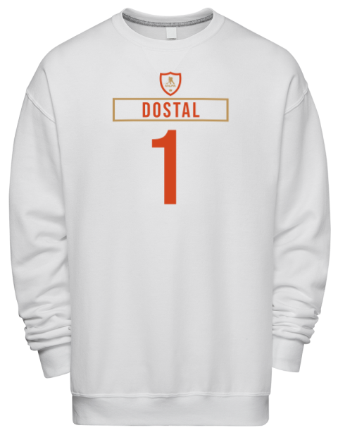Home Jersey Lukas Dostal Premium Unisex Crewneck Sweatshirt | Swagsta