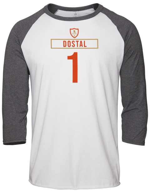 Home Jersey Lukas Dostal Unisex Premium Three-Quarter Raglan T-Shirt | Swagsta