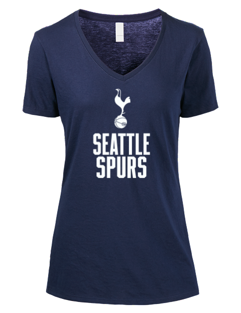 Seattle Spurs Premium Ladies V-Neck T-Shirt