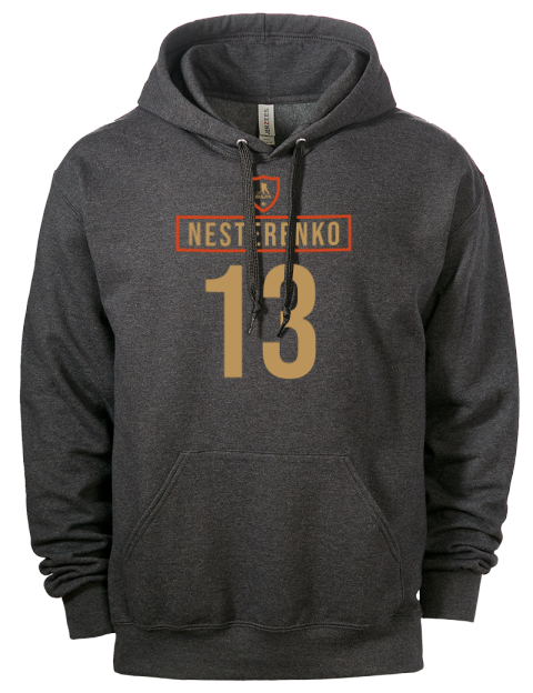 Away Jersey Nikita Nesterenko Eco Premium Unisex Hooded Sweatshirt | Swagsta