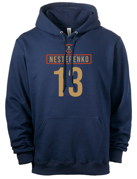 Away Jersey Nikita Nesterenko Eco Premium Unisex Hooded Sweatshirt | Swagsta