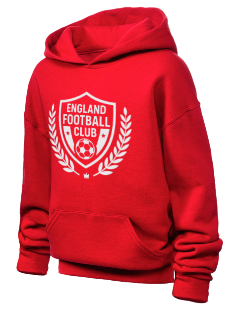 England Football Club Soccer Youth Hooded Sweatshirt | Swagsta