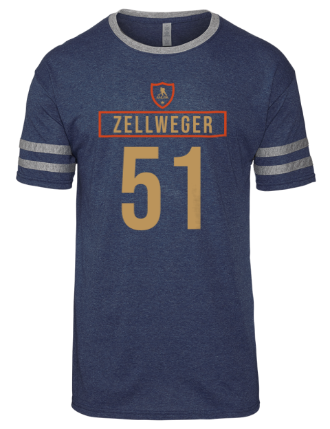 Away Jersey Olen Zellweger Men's Tri-Blend T-Shirt | Swagsta