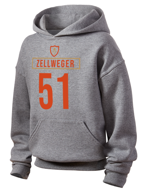Home Jersey Olen Zellweger Youth Hooded Sweatshirt | Swagsta