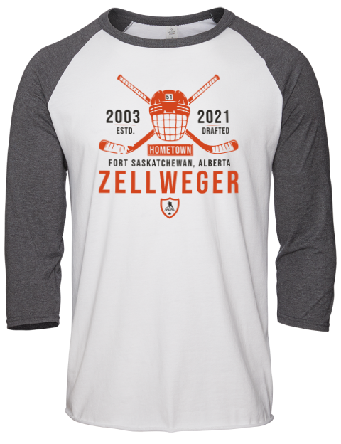 Classic Heritage Olen Zellweger Unisex Premium Three-Quarter Raglan T-Shirt | Swagsta