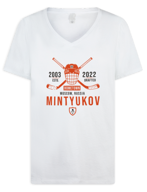 Classic Heritage Pavel Mintyukov Premium Ladies V-Neck T-Shirt | Swagsta