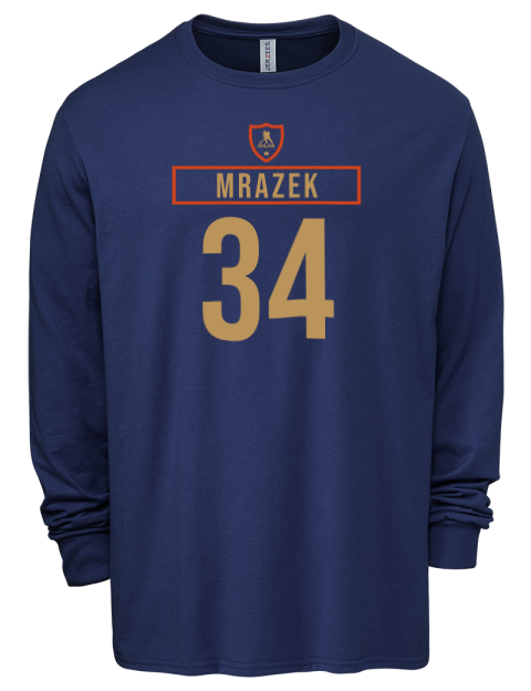 Away Jersey Petr Mrazek Men's Premium Blend Long Sleeve-T-Shirt | Swagsta