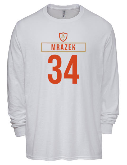 Home Jersey Petr Mrazek Men's Premium Blend Long Sleeve-T-Shirt | Swagsta