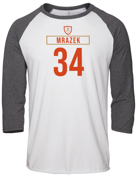 Home Jersey Petr Mrazek Unisex Premium Three-Quarter Raglan T-Shirt | Swagsta