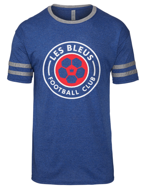 Les Bleus Soccer Men's Tri-Blend T-Shirt | Swagsta