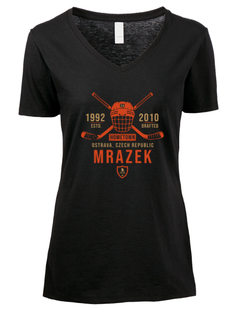 Heritage Petr Mrazek Premium Ladies V-Neck T-Shirt | Swagsta