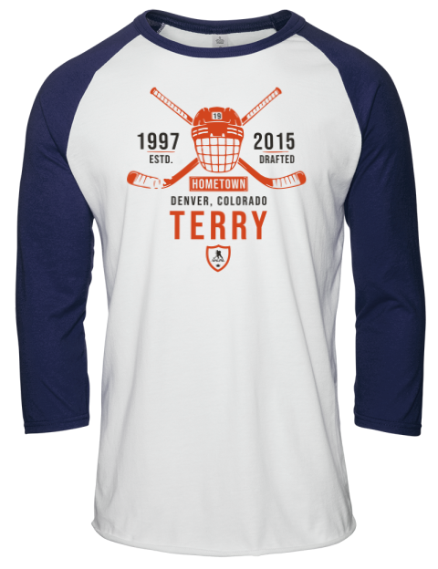 Classic Heritage Troy Terry Unisex Premium Three-Quarter Raglan T-Shirt | Swagsta
