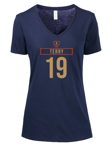 Away Jersey Ville Husso Premium Ladies V-Neck T-Shirt | Swagsta
